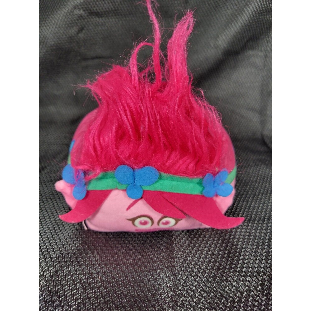 Dreamworks Troll Pink Poppy Soft Plush Squared Cubd Movie Toy Stuffed Squishy 4" - Picture 5 of 6